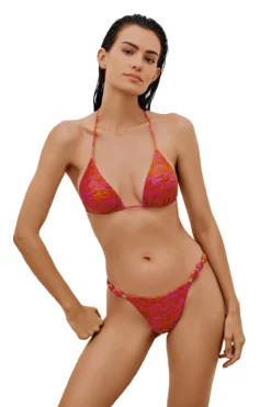 Lizzy Beaded Sliding Triangle Bikini Top