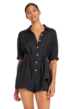 Playa Belted Waist Romper