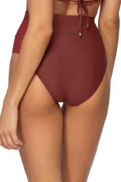 Hannah Banded High Waist Bikini Bottom 8 Hannah Banded High Waist Bikini Bottom -Beachwear Threads 104832 TUSRE 168796