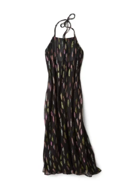 Chantel Metallic Halter Dress -Beachwear Threads 105332 MIDNT 168429