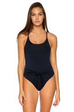 Tidepool Over The Shoulder One Piece Swimsuit