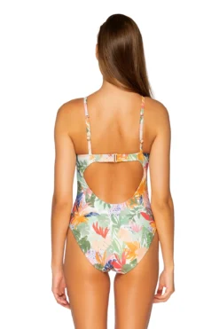 Tidepool Over The Shoulder One Piece Swimsuit -Beachwear Threads 129SEREN One Piece Swimsuit Serendipity Back2