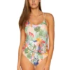 Tidepool Over The Shoulder One Piece Swimsuit