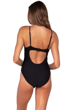 Aria One Piece Swimsuit -Beachwear Threads 147BLCK One Piece Swimsuit Black Back