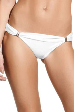 White Bia Tube Banded Tab Hipster Bikini Bottom