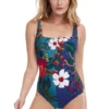 Square Neck One Piece Swimsuit