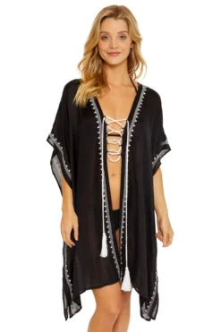 Bonita Lace Up Kimono