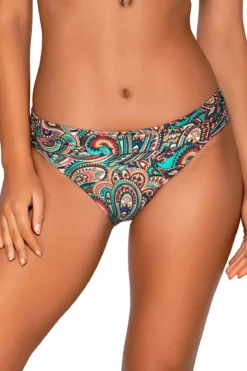 Unforgettable Banded Hipster Bikini Bottom