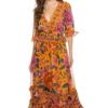 Farm Rio Floral Dream Ruffle Maxi Dress
