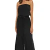 Strapless Tie Waist Jumpsuit