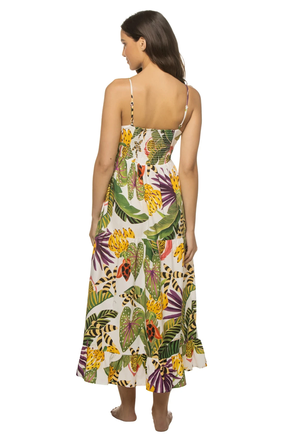 Farm Rio Striped Forest Maxi Dress 2 Farm Rio Striped Forest Maxi Dress - Image 2