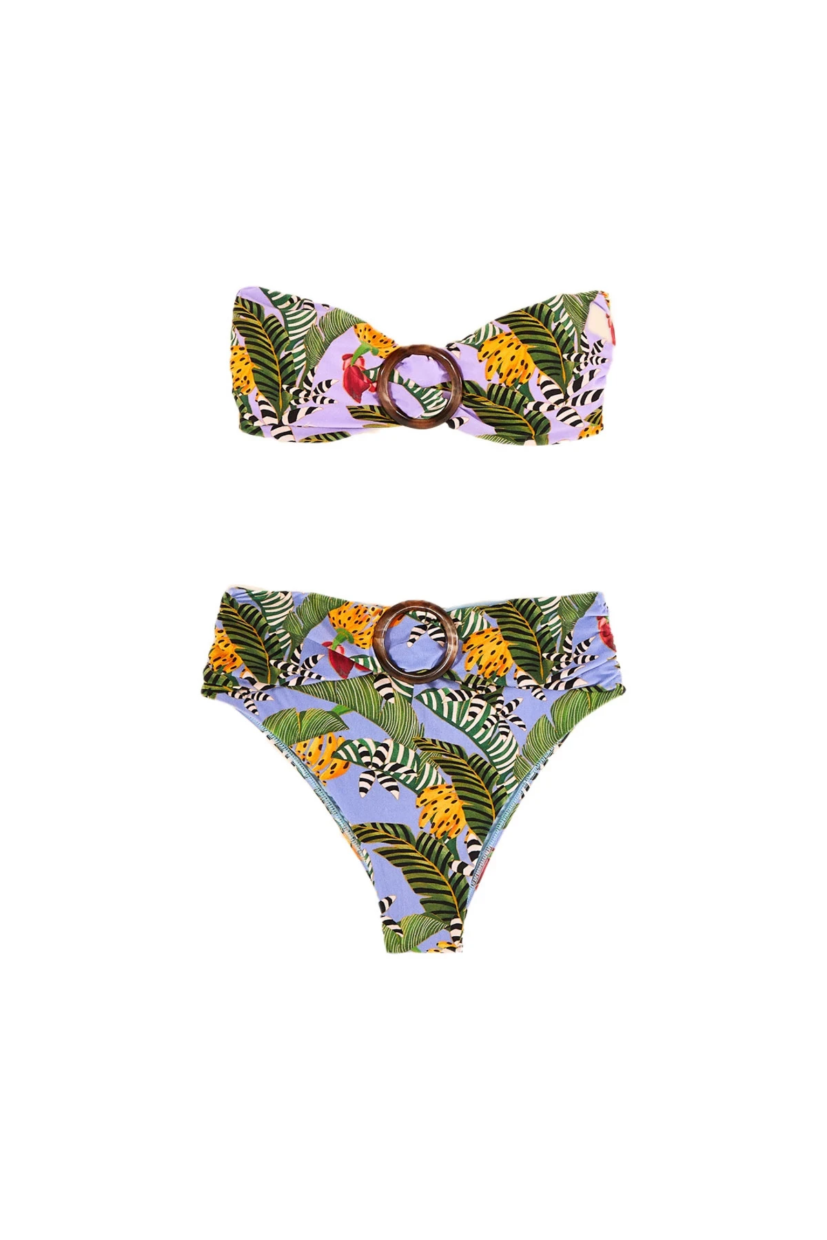 Farm Rio Striped Bananas One Piece Swimsuit 4 Farm Rio Striped Bananas One Piece Swimsuit - Image 4