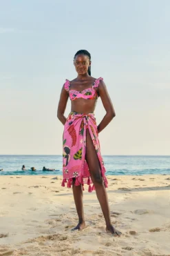 Farm Rio Leopard Forest Sarong -Beachwear Threads 307083 Apparel Bottom Leopard Forest Lifestyle