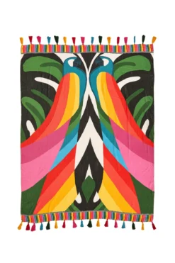 Farm Rio Macaw Stripes Sarong -Beachwear Threads 307131 Apparel Bottom Macaw Stripes Laydown