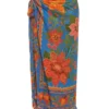 Farm Rio Blue Tropical Tapestry Sarong