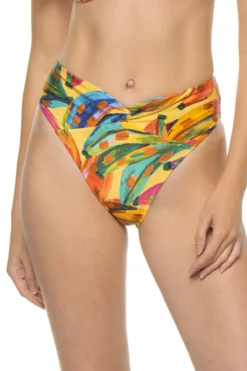 Farm Rio Colorful Bananas High Waist Bikini Bottom