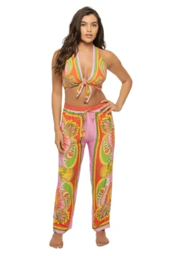 Farm Rio Beach Toucans Scarf Top