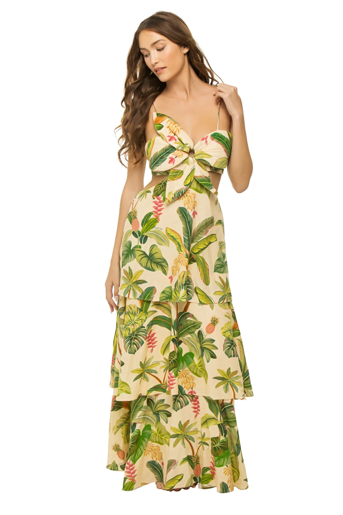 Farm Rio Sand Fruit Forest Maxi Dress 1 Farm Rio Sand Fruit Forest Maxi Dress