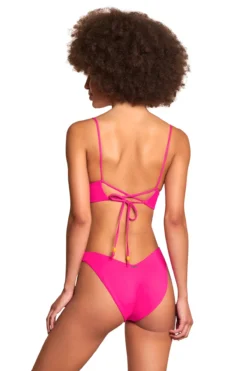 Maaji Shine Reversible Bralette Bikini Top -Beachwear Threads 3324STR004 Bikini Top Dragon Fruit Back