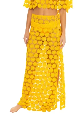 Bardot Lace Up Maxi Skirt