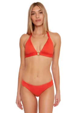 Monaco Banded Triangle Bikini Top