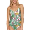 Cacti Halter Tankini Top