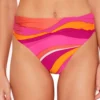 Vivid Vista Shirred High Waist Bikini Bottom