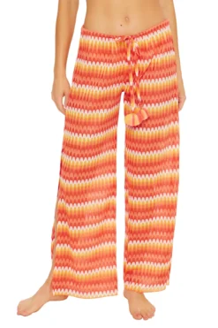 Sunray Crochet Slit Pant
