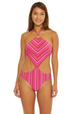 Marai High Neck Monokini One Piece Swimsuit