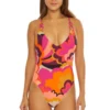 Fan Faire Convertible Maillot One Piece Swimsuit
