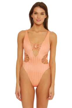 Plunge Maillot One Piece Swimsuit