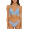 Chambray Banded Halter Bikini Top