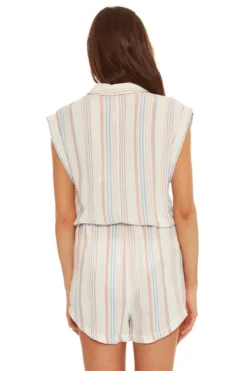 Beachwear Threads -Beachwear Threads 4994924 Apparel Romper Multi Back