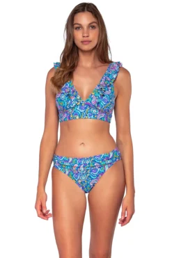 Willa Wireless Bralette Bikini Top (D+ Cup)
