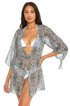 Printed Chiffon Kimono