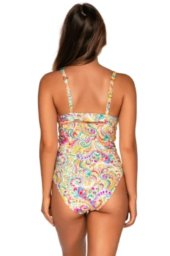 Serena Underwire Tankini Top (E-H Cup) 5 Serena Underwire Tankini Top (E-H Cup) -Beachwear Threads 709TEFGPHOEN Tankini Top Phoenix Back