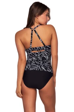 Serena Tankini Top (D+ Cup) 5 Serena Tankini Top (D+ Cup) -Beachwear Threads 709TLOSPA Tankini Top Lost Palms Back2