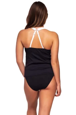 Elsie Tankini Top (E-H Cup) -Beachwear Threads 738TEFGROLDI Tankini Top Roll The Dice Back2