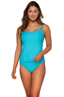 Taylor Molded Underwire Bra Tankini Top (E-H Cup)