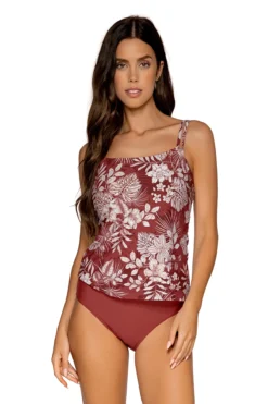 Taylor Underwire Bra Tankini Top (E-H Cup)