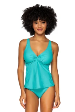 Forever Over The Shoulder Tankini Top (E-H Cup)