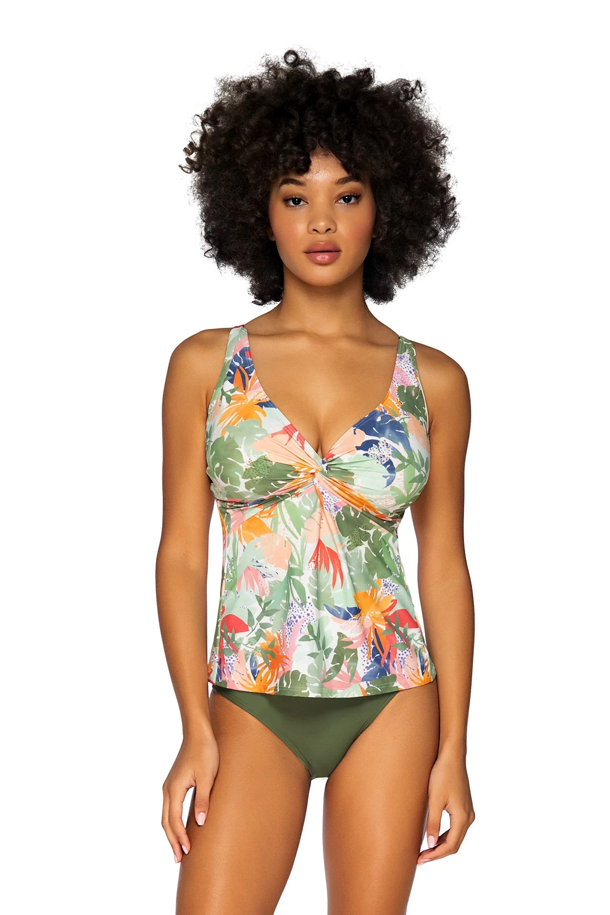 Forever Over The Shoulder Tankini Top (E-H Cup) 1 Forever Over The Shoulder Tankini Top (E-H Cup)