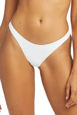California High Leg Ribbed Brazilian Bikini Bottom