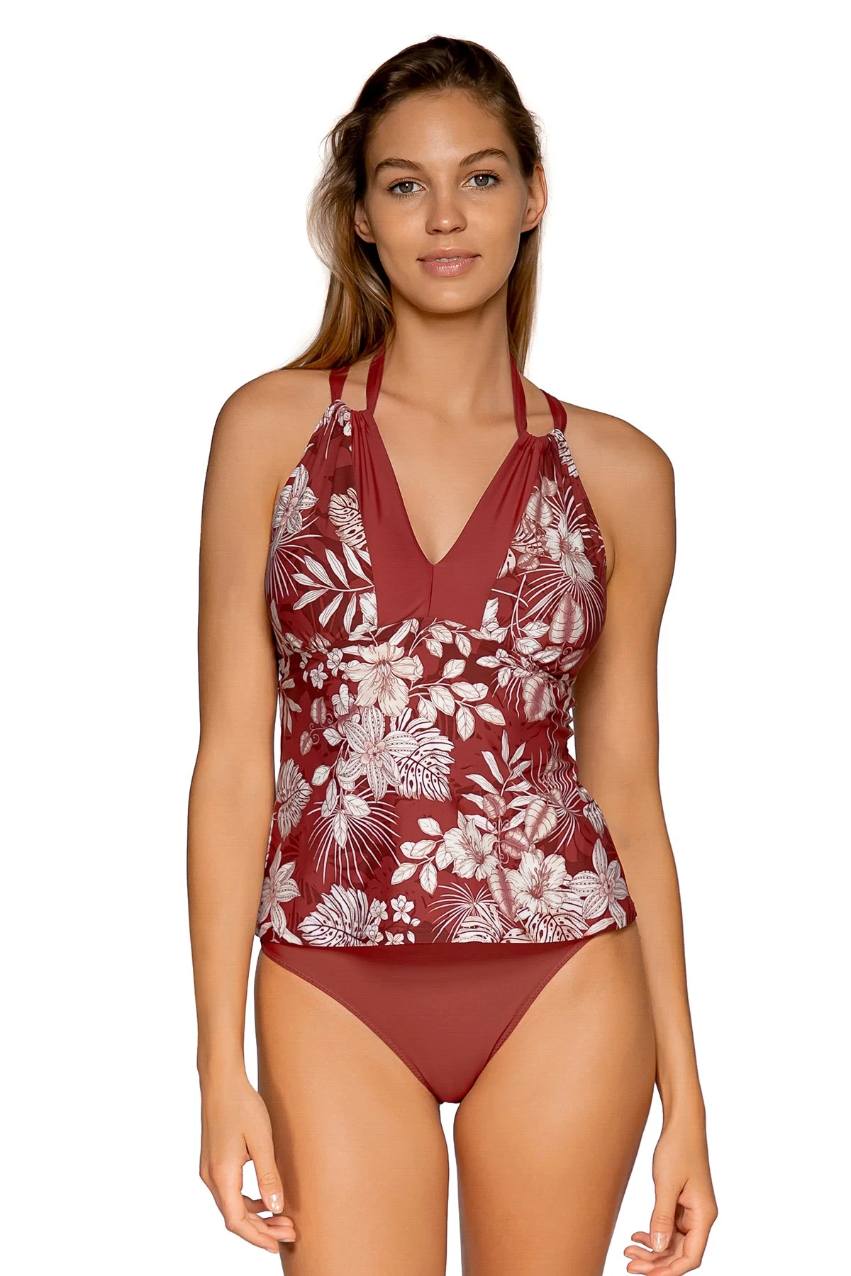 Mia High Neck Tankini Top 2 Mia High Neck Tankini Top - Image 2
