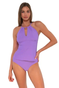 Mia High Neck Tankini Top