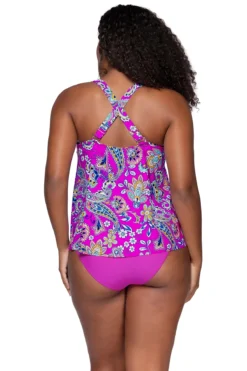 Sadie Tankini Top 5 Sadie Tankini Top -Beachwear Threads 964TMARRA Tankini Top Marrakesh Back2