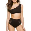 Cutout Asymmetrical Bikini Top
