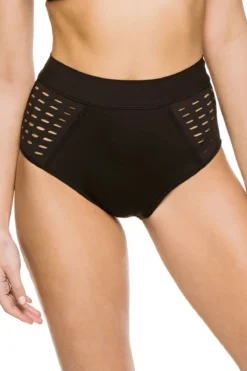 Cutout Banded High Waist Bikini Bottom