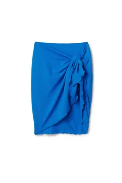 Alex Textured Short Pareo -Beachwear Threads ALEX PQ Apparel Bottom Azure Laydown