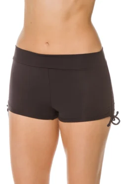Adjustable Side Boyshort Bikini Bottom